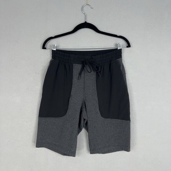 Lululemon Shorts Mens Small Gray Black City Commute Athletic Active Performance - Picture 1 of 13